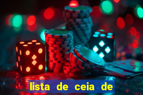 lista de ceia de natal para 20 pessoas